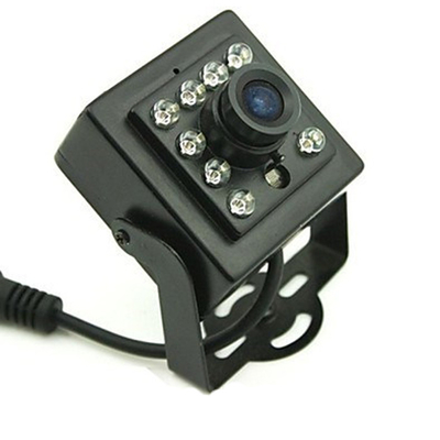 Bentuk Persegi 10 Pcs IR Leds Mini Ahd Camera Night Vision Dengan Menu OSD