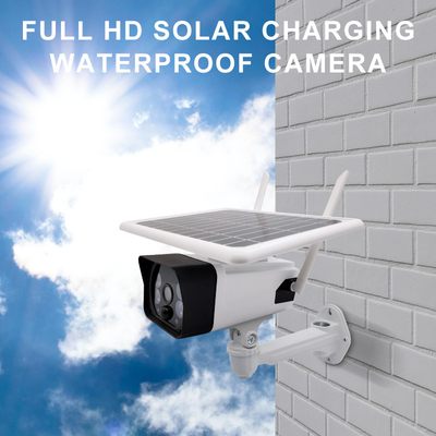 Keamanan CCTV IP66 HD 1080P Outdoor Wireless PIR Sensor Wireless Surveillance IP Camera Solar Powered Bullet Camera